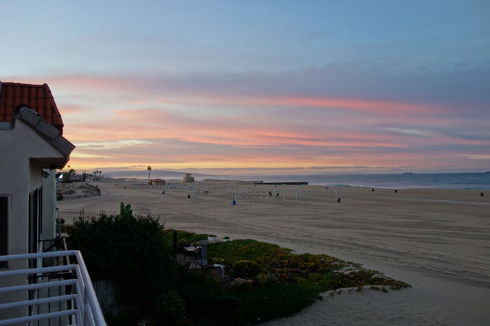 View along the beach