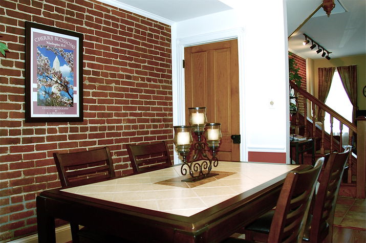 dining room with view towards livingroom