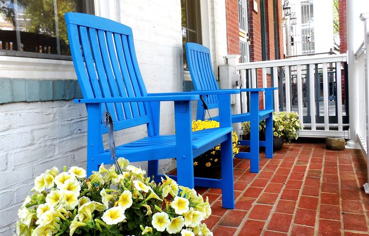 Welcoming front porch