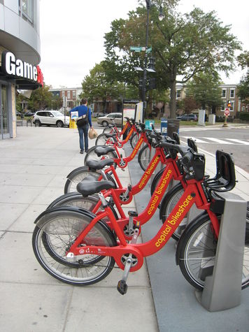 Capitol Bike Share Rack 2 blocks away