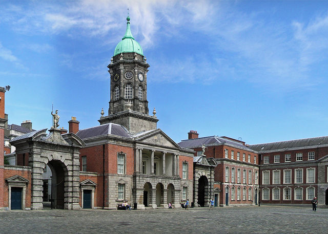 Dublin Castle - directly across the street from the apartment