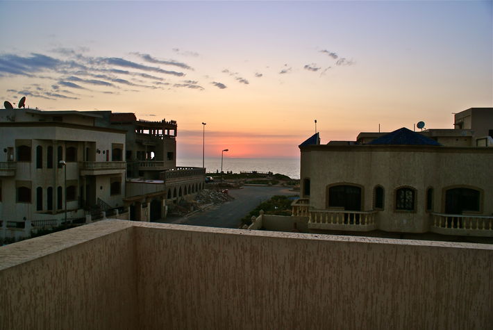 view from roof terrace to Atlantic Ocean