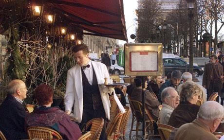 Enjoy the cafe scene on the Champs Elysees