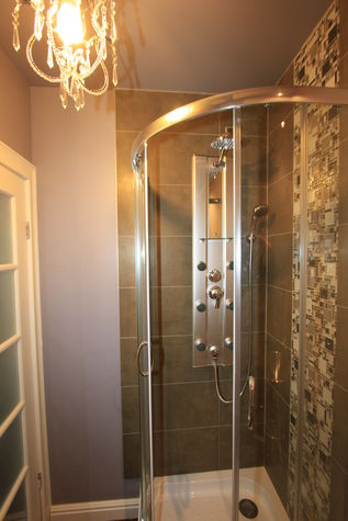 Private renovated bathroom.