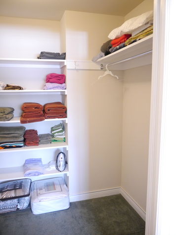 Large walk-in closet.