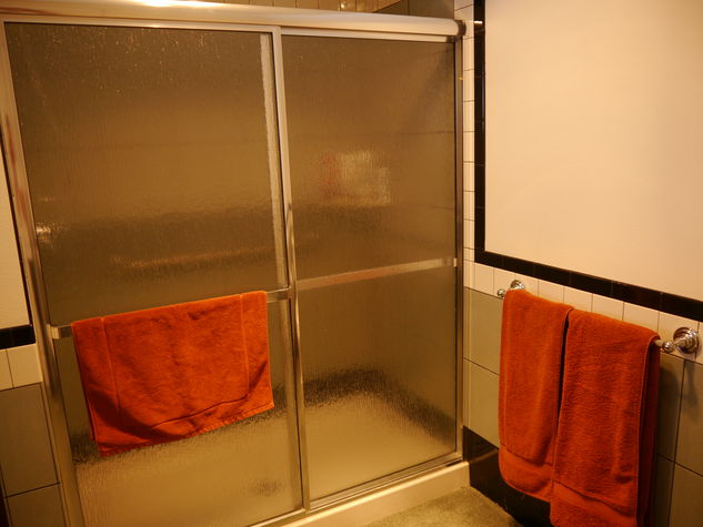 Large shower.
