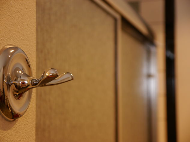 Robe/towel hook.