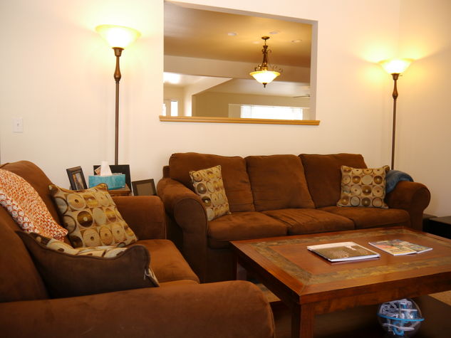 Comfortable couches.