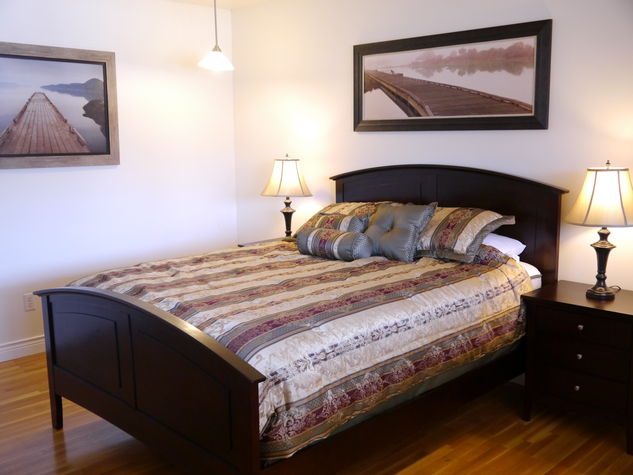 Brand new, comfortable bed.