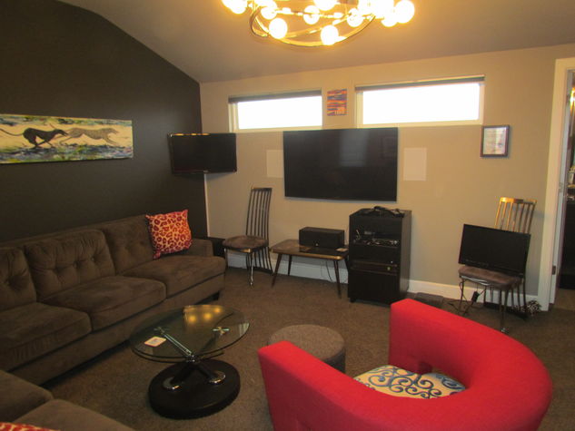 Upstairs game room