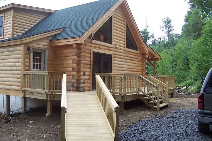 Ramp to the deck