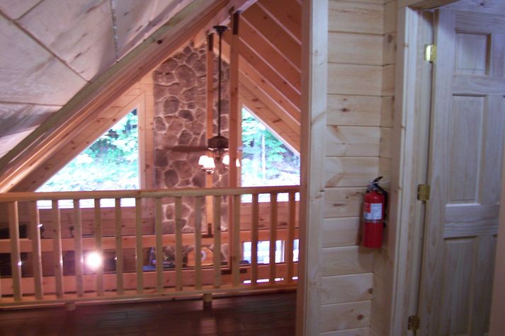 View from Loft to livingroom