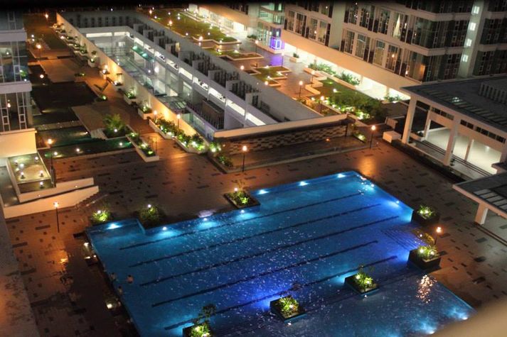View of swimming pool from duplex
