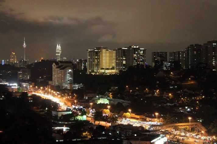 View of KL Twin Towers from duplex