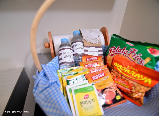 A welcome basket, something from us to you. 