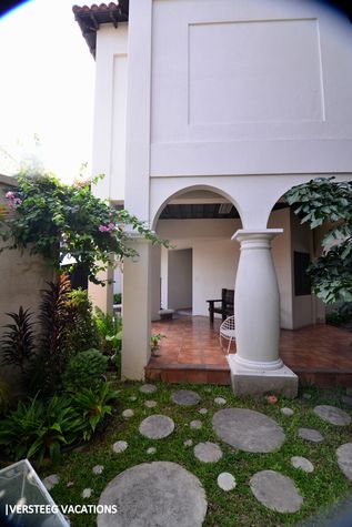 Gazebo area, near the entrance.