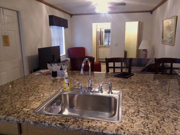 Huge granite counter top