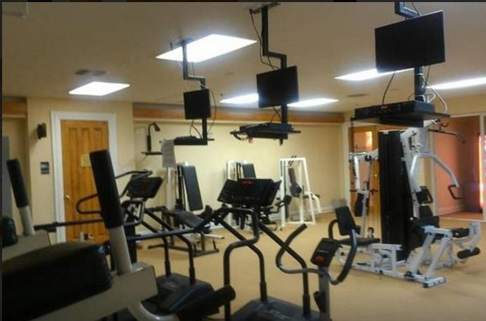 Fitness center with steam room and sauna