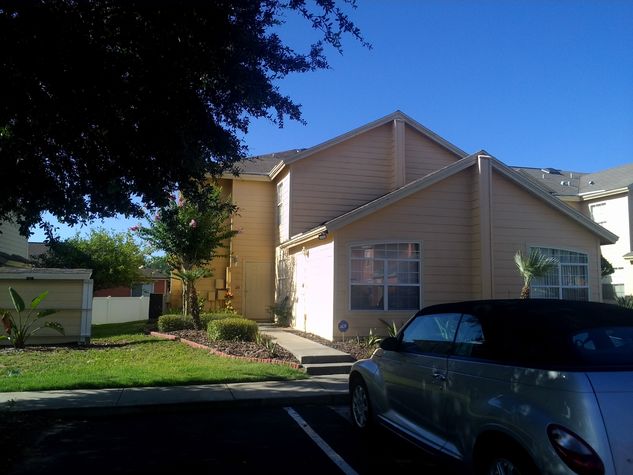 Gated community with parking steps from private entrance