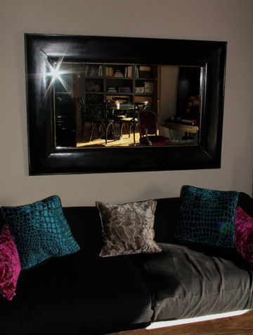 Big sofa - serves as a bed