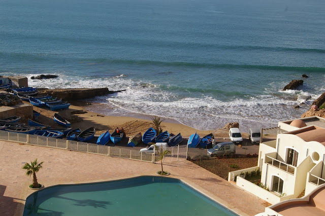 From the pool area down to the fishing village and beach.