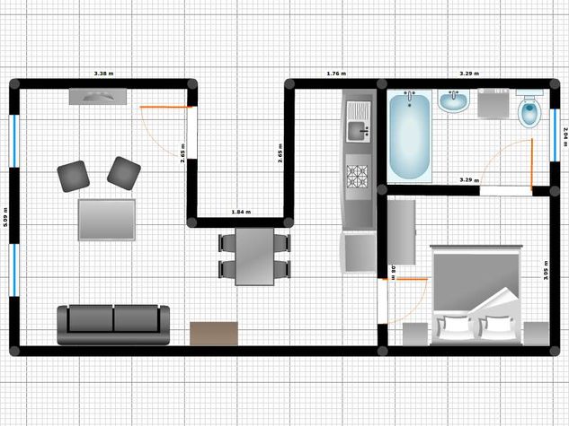 Plan of the apartment
Plan of the apartment