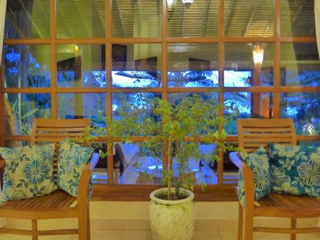 View from Villa to gardens