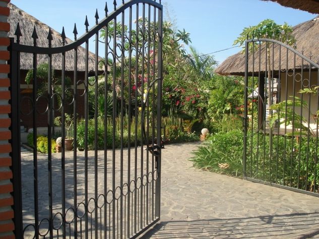 The Gated Private Entrance to Bali Sea Villas
