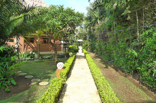 View toward front door of the villa