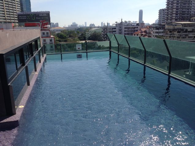 View from rooftop pool