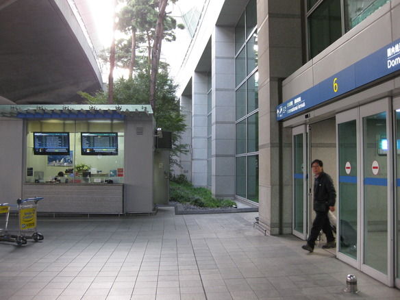 Gate # 6( Bus Stop) in Incheon Int'l Airport