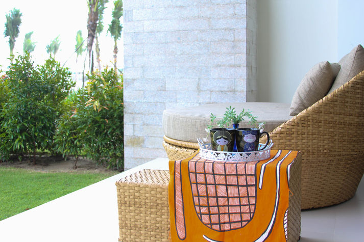 Enjoy a cup of coffee while you breathe in the fresh ocean air.