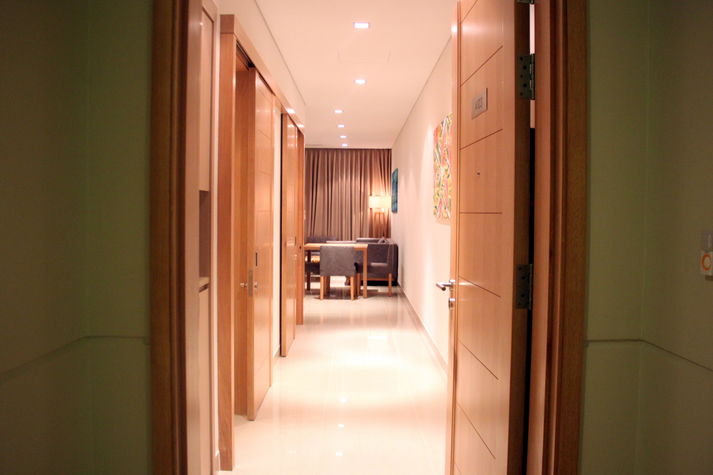 Entrance - the bedroom is on the left hand side
