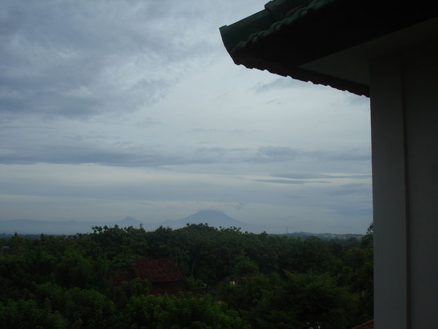 2nd view from 3rd floor - sacred mountain and bay