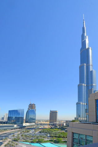 Burj Khalifa View from Balcony