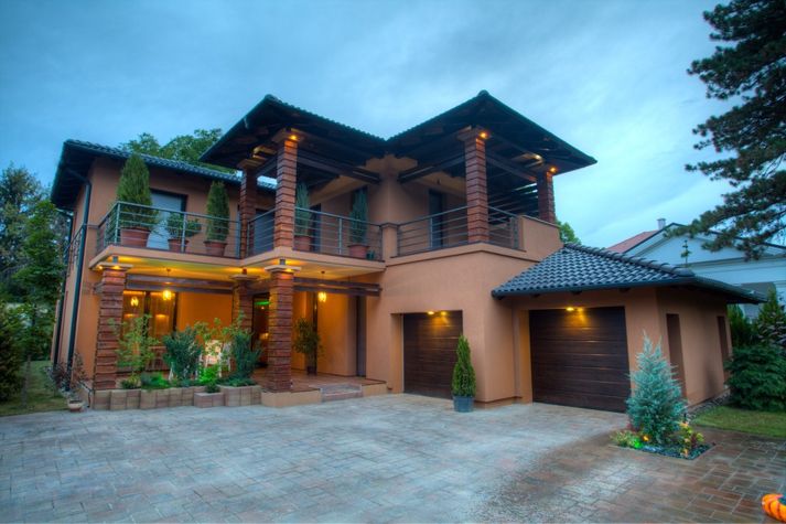 Front of the villa