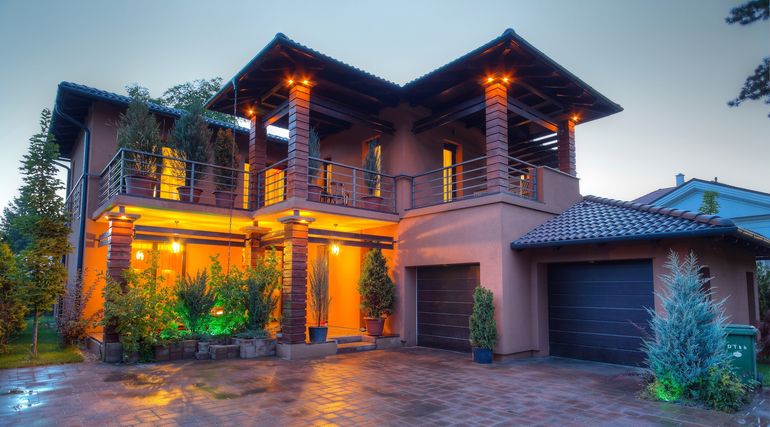 Front of the villa
