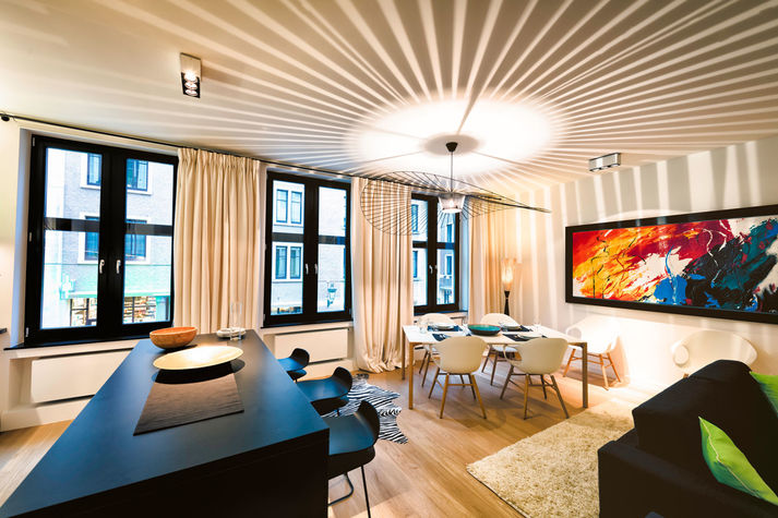 Living Area with Fully-Equipped Kitchen