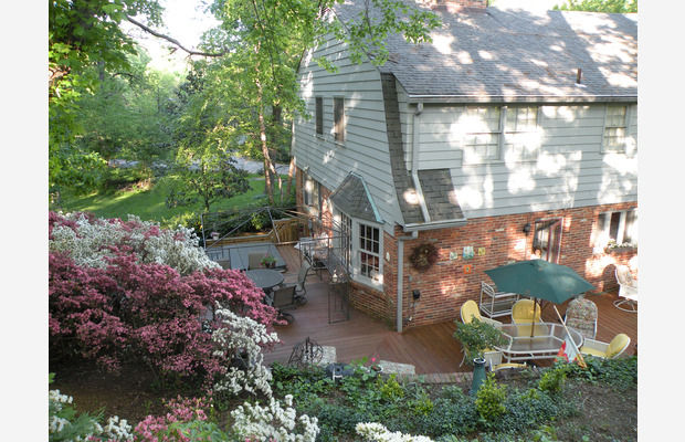 have a cup of coffee on the spacious private deck
