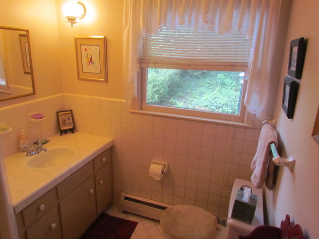 bathroom has its own window