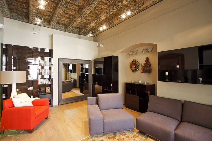 Modern and Luxury living room, high hand decorated