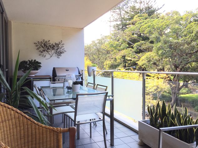 Balcony view over Redfern Park