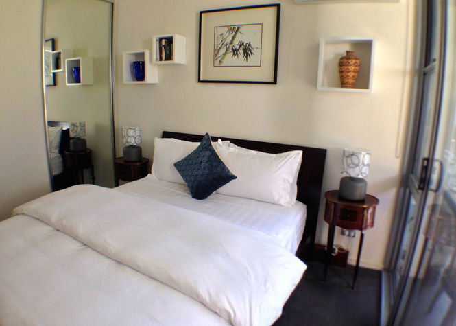 Comfortable queen size bed