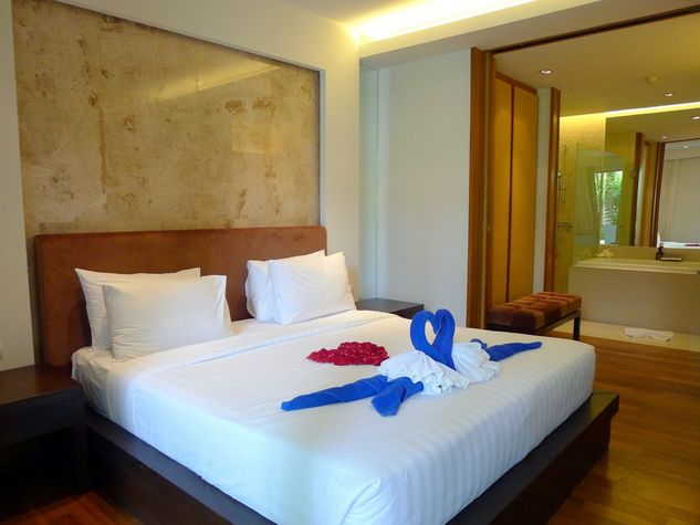 Master bedroom features large wardrobe and en-suite bathroom
