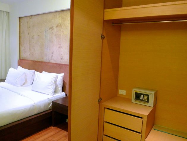 Safety box in master bedroom