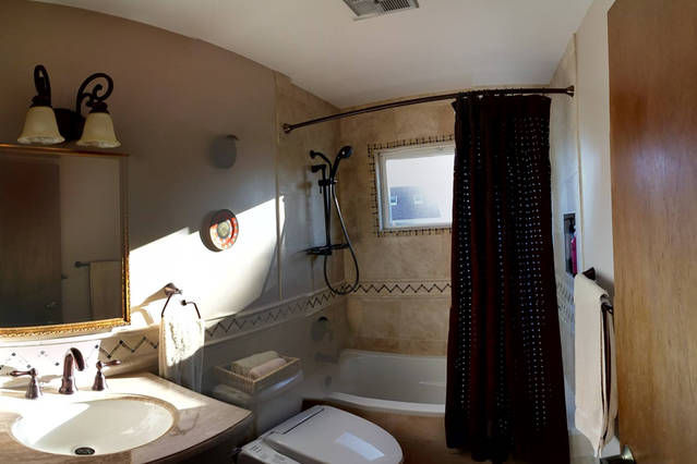 Bright private bathroom - newly remodeled