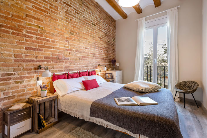 Main bedroom with balcony