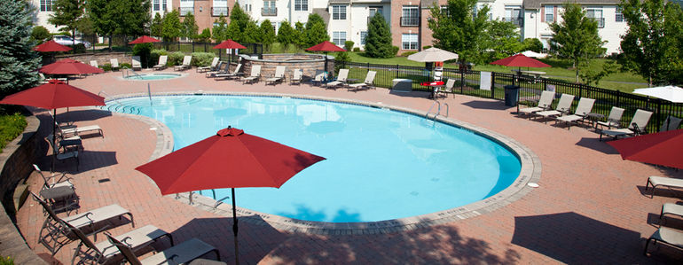 Enjoy a swim at the outdoor swimming pool