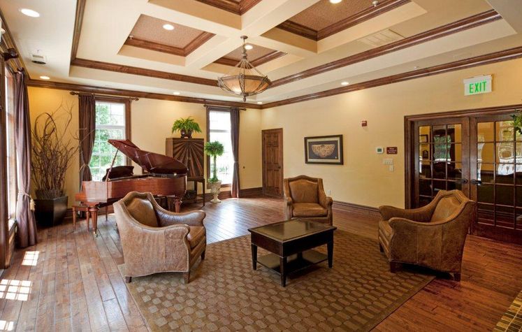 Resident lounge with piano