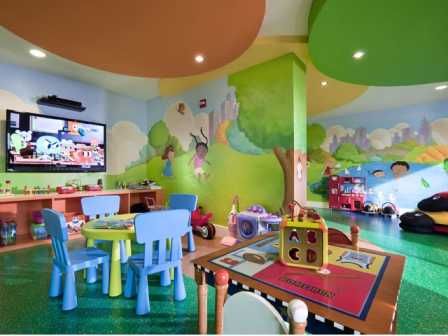 Children's play area with flat screen TV